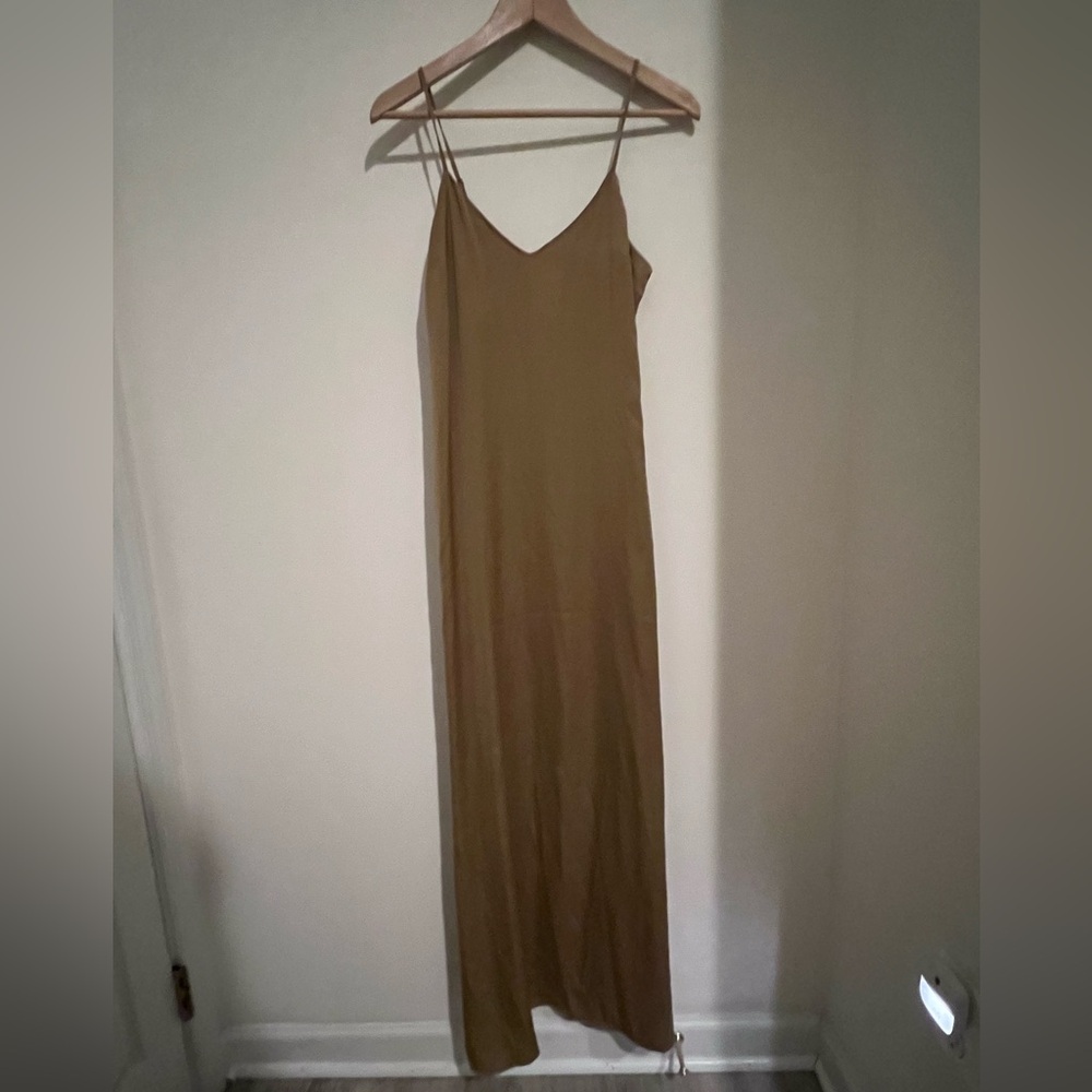 Elegant Olive Maxi Dress